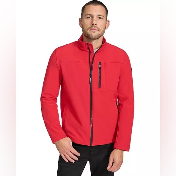 Calvin Klein Men's Bold Red Performance Jacket - Picture 1 of 11